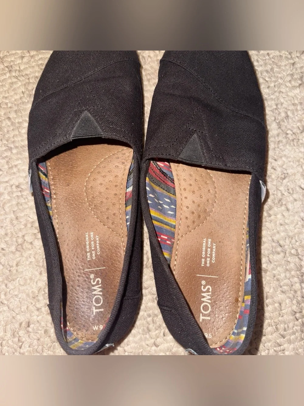 TOMS Classic Slip-On Women's Shoes in Black